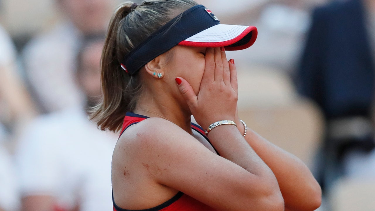 Young American who upset Williams in action at French Open